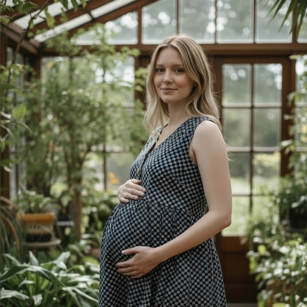 Motherhood Navy Floral Maternity Top